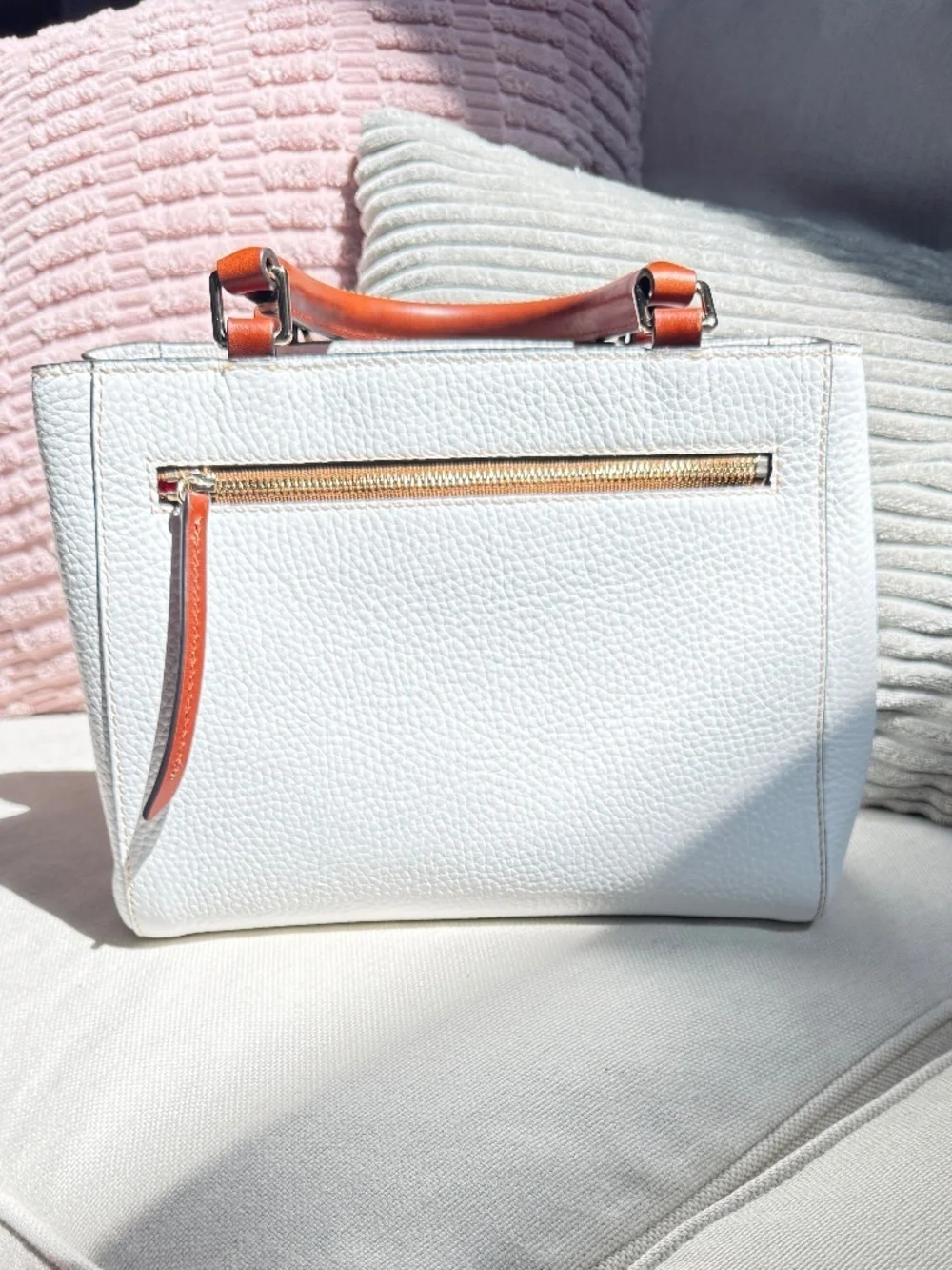Dooney & Bourke Small Pebble Leather Satchel EUC